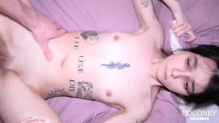 Romantic sex of an amateur young couple