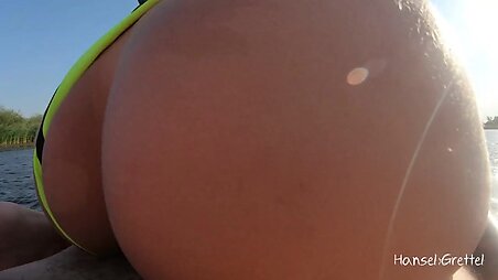 Close up fucking with my slutty girlfriend during fishing