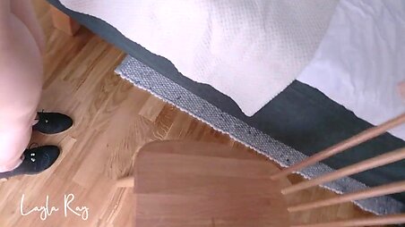 Tied up a girl in her panties and fucked her hard on all fours