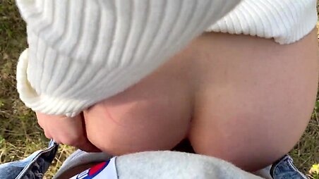 Extremely fuck with big ass on the public beach. Cum on ass.