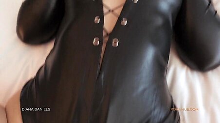 Submissive busty brunette gets spanked and fucked