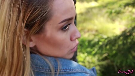 Have Public Sex on a Picnic. POV Blowjob and Amateur Doggystyle.