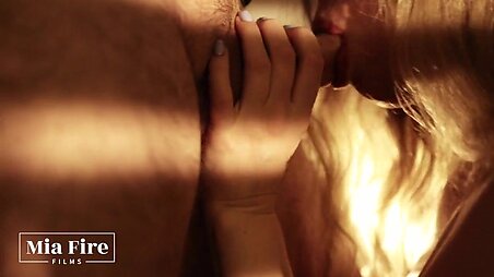 Oiled up and went to a hot bathroom, he joined me and I sucked him