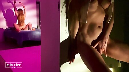 Hot girl peeping on fucking friends after party