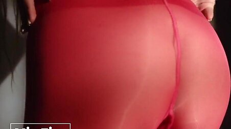 Hot girl In red pantyhose fucking - Mia Fire