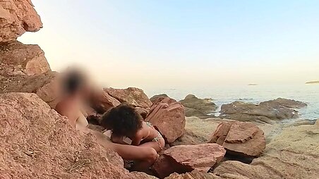 I fuck another man's wife whore on the beach while my husband sleeps