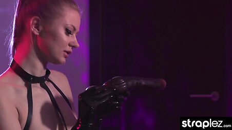 Cute college girl gets restrained and fucked by her sexy domme